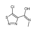 5-chloro-N-methylthiadiazole-4-carboxamide结构式