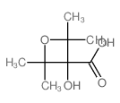 3-Oxetanecarboxylicacid, 3-hydroxy-2,2,4,4-tetramethyl- structure