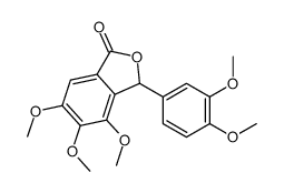 3-(3,4-dimethoxyphenyl)-4,5,6-trimethoxy-3H-2-benzofuran-1-one Structure