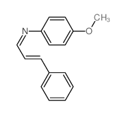 Benzenamine,4-methoxy-N-(3-phenyl-2-propen-1-ylidene)- Structure