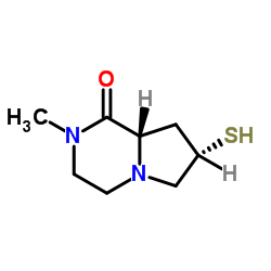 Pyrrolo[1,2-a]pyrazin-1(2H)-one, hexahydro-7-mercapto-2-methyl-, (7S-trans)- (9CI)结构式