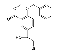 Methyl 2-(benzyloxy)-5-[(1R)-2-bromo-1-hydroxyethyl]benzoate结构式