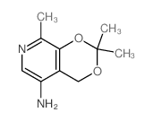 4H-1,3-Dioxino[4,5-c]pyridin-5-amine,2,2,8-trimethyl-结构式