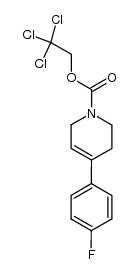 2,2,2-trichloroethyl 4-(4-fluorophenyl)-5,6-dihydropyridine-1(2H)-carboxylate Structure