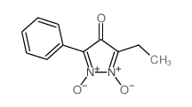 4H-Pyrazol-4-one,3-ethyl-5-phenyl-, 1,2-dioxide structure