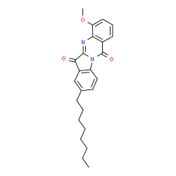 Indolo[2,1-b]quinazoline-6,12-dione,4-methoxy-8-octyl- structure