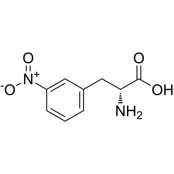 3-硝基-D-苯丙氨酸结构式