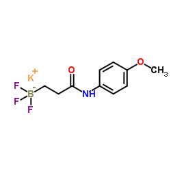 potassium trifluoro(3-((4-Methoxyphenyl)amino)-3-oxopropyl)borate Structure