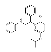 2-(2-anilino-1-phenylethyl)-6-propan-2-yloxypyridazin-3-one结构式