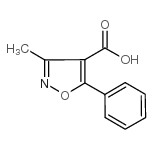3-Methyl-5-phenylisoxazole-4-carboxylic acid Structure