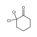 Cyclohexanone,2,2-dichloro- Structure