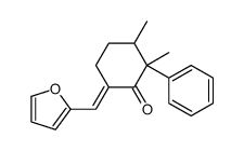 2,3-Dimethyl-6-furfurylidene-2-phenylcyclohexanone structure