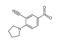 1-pyrrolidino-4-nitro-2-cyanobenzene structure