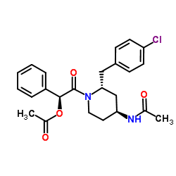 Acetamide, N-[1-[(acetyloxy)phenylacetyl]-2-[(4-chlorophenyl)Methyl]-4-piperidinyl]-, [2R-[1(S*),2α,4β]]- (9CI)结构式