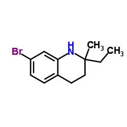 7-Bromo-2-ethyl-2-methyl-1,2,3,4-tetrahydroquinoline Structure