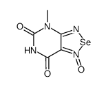 4-methyl-5,7-dioxo-4,5,6,7-tetrahydro-[1,2,5]selenadiazolo[3,4-d]pyrimidine 1-oxide结构式