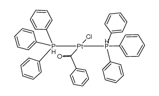 trans-Pt(Cl)[C(O)Ph](PPh3)2 Structure