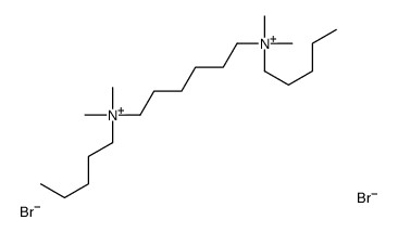 6-[dimethyl(pentyl)azaniumyl]hexyl-dimethyl-pentylazanium,dibromide Structure