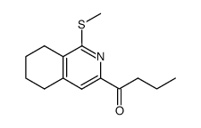 3-Butyryl-1-methylthio-5,6,7,8-tetrahydroisoquinoline Structure