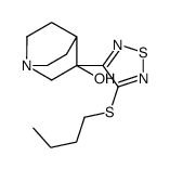 3-(4-butylsulfanyl-1,2,5-thiadiazol-3-yl)-1-azabicyclo[2.2.2]octan-3-ol Structure