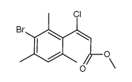 (E)-methyl 3-(3-bromo-2,4,6-trimethylphenyl)-3-chloroacrylate Structure