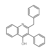 2-benzyl-3-phenyl-1H-quinolin-4-one结构式