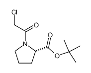 (S)-tert-butyl 1-(2-chloroacetyl)pyrrolidine-2-carboxylate Structure