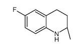 (R)-6-FLUORO-2-METHYL-1,2,3,4-TETRAHYDROQUIOLINE结构式