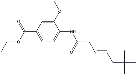 Benzoic acid, 4-​[[2-​[(3,​3-​dimethylbutylidene)​amino]​acetyl]​amino]​-​3-​methoxy-​, ethyl ester picture