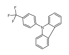 9-[4-(trifluoromethyl)phenyl]carbazole结构式