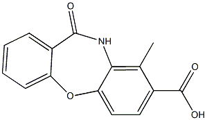 9-methyl-11-oxo-10,11-dihydrodibenzo[b,f][1,4]oxazepine-8-carboxylic acid Structure