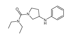 3-anilino-N,N-diethylpyrrolidine-1-carboxamide Structure