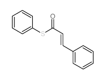3-phenyl-1-phenylsulfanyl-prop-2-en-1-one structure