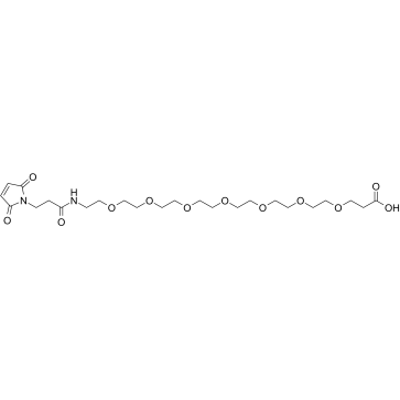 Mal-amido-PEG7-acid结构式