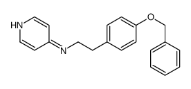 N-[2-(4-phenylmethoxyphenyl)ethyl]pyridin-4-amine结构式