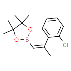 2-(2-(2-chlorophenyl)prop-1-en-1-yl)-4,4,5,5-tetramethyl-1,3,2-dioxaborolane Structure