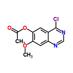 6-Acetoxy-4-chloro-7-methoxyquinazoline structure