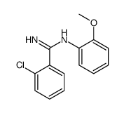 o-Chloro-N-(o-methoxyphenyl)benzamidine structure