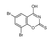 6,8-Dibromo-2-thio-2H-1,3-benzoxazine-2,4(3H)-dione Structure