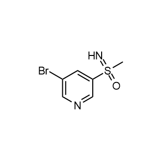 (5-Bromopyridin-3-yl)(imino)(methyl)-l6-sulfanone structure