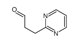 2-Pyrimidinepropanal (9CI) structure