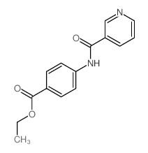 Benzoic acid,4-[(3-pyridinylcarbonyl)amino]-, ethyl ester Structure