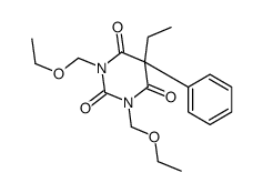 1,3-bis(ethoxymethyl)-5-ethyl-5-phenyl-1,3-diazinane-2,4,6-trione结构式
