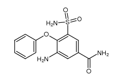 3-amino-4-phenoxy-5-sulphamyl-benzamide Structure