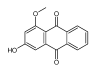 1-Methoxy-3-hydroxy-9,10-anthracenedione结构式