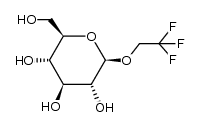 2,2,2-Trifluoroethyl β-D-glucopyranoside Structure