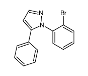 1-(2-BROMOPHENYL)-5-PHENYL-1H-PYRAZOLE结构式