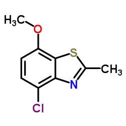 Benzothiazole, 4-chloro-7-methoxy-2-methyl- (9CI) Structure