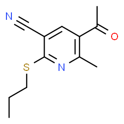 5-Acetyl-6-methyl-2-(propylsulfanyl)nicotinonitrile Structure
