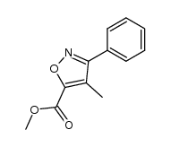 4-methyl-3-phenyl-isoxazole-5-carboxylic acid methyl ester结构式